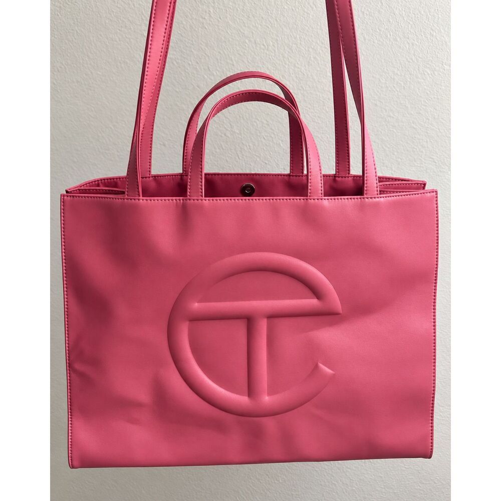 Telfar Large Shopping Bag Bubblegum Pink Tote Shoulder Bag Never Used